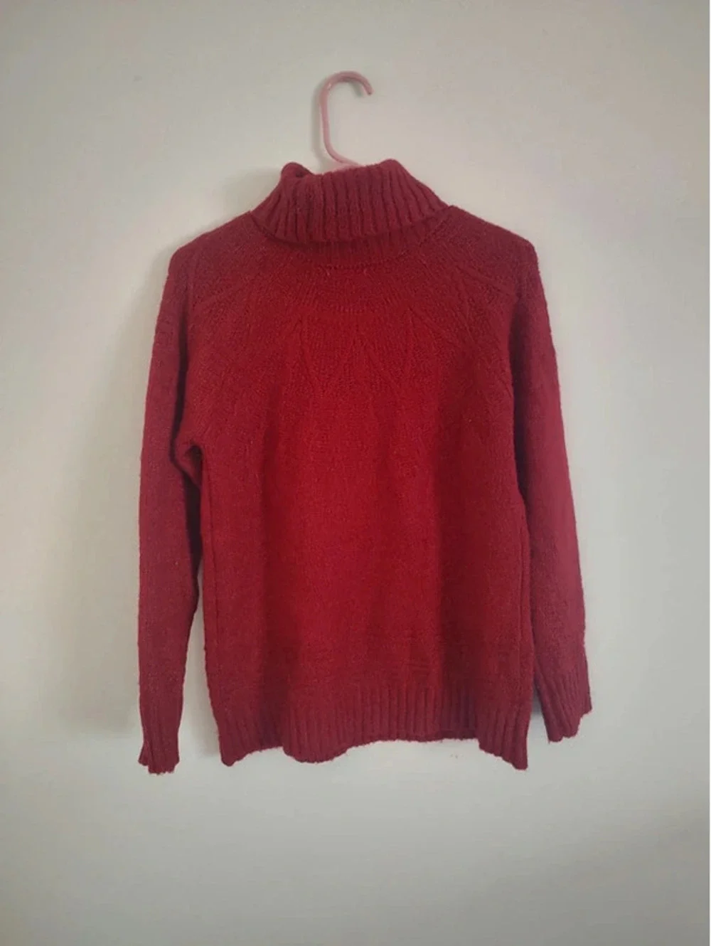 Maurices Red Knit Turtleneck Sweater Size M